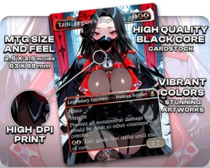 Maiden (NIKKE) - Tajic, Legion's Edge proxy card size and print guide