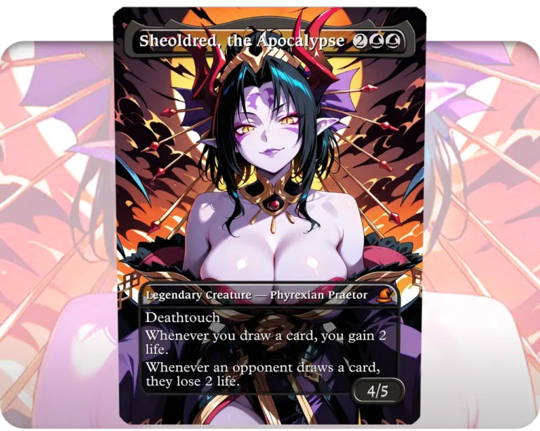 Lilithmon (Digimon) - Sheoldred, the Apocalypse custom MTG proxy single card artwork