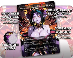 Lilithmon (Digimon) - Sheoldred, the Apocalypse proxy card size and print guide