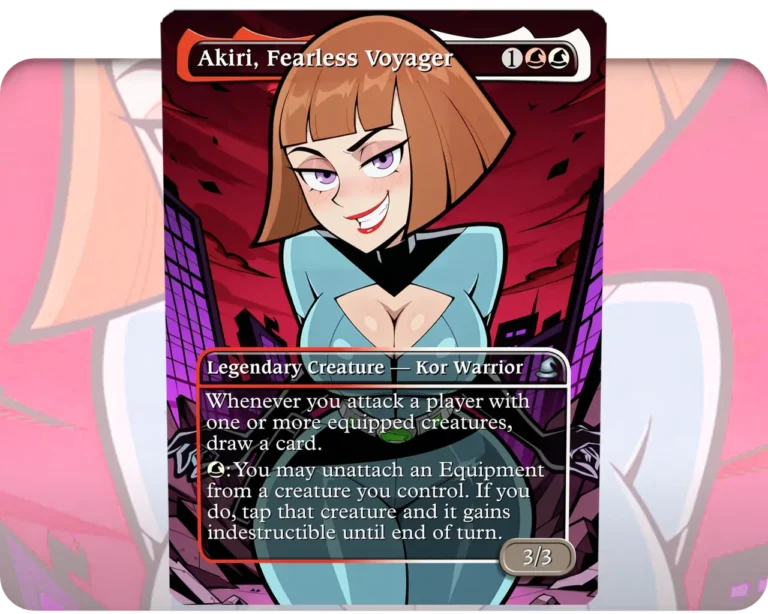 Maddie Fenton (Danny Phantom) - Akiri, Fearless Voyager custom MTG proxy single card artwork