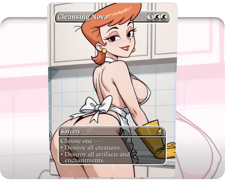 Dexters Mom (Dexter Laboratory) - Cleansing Nova custom MTG proxy single card artwork