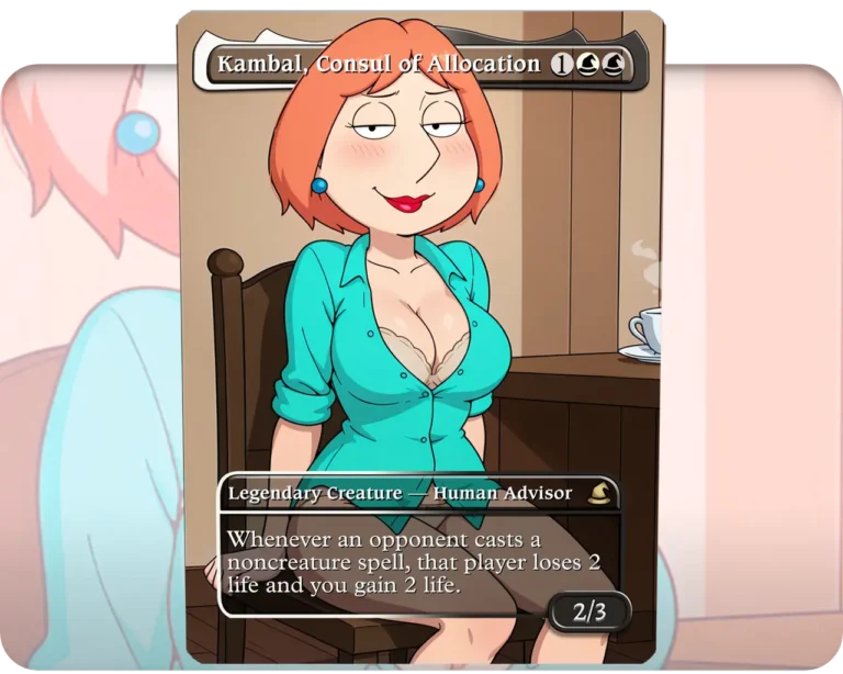 Lois Griffin (Family Guy) - Kambal, Consul of Allocation custom MTG proxy single card artwork