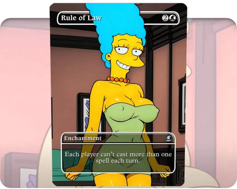 Marge Simpson (The Simpsons) - Rule of Law custom MTG proxy single card artwork