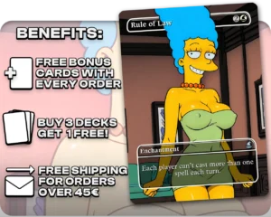Marge Simpson (The Simpsons) - Rule of Law proxy card promotional artwork