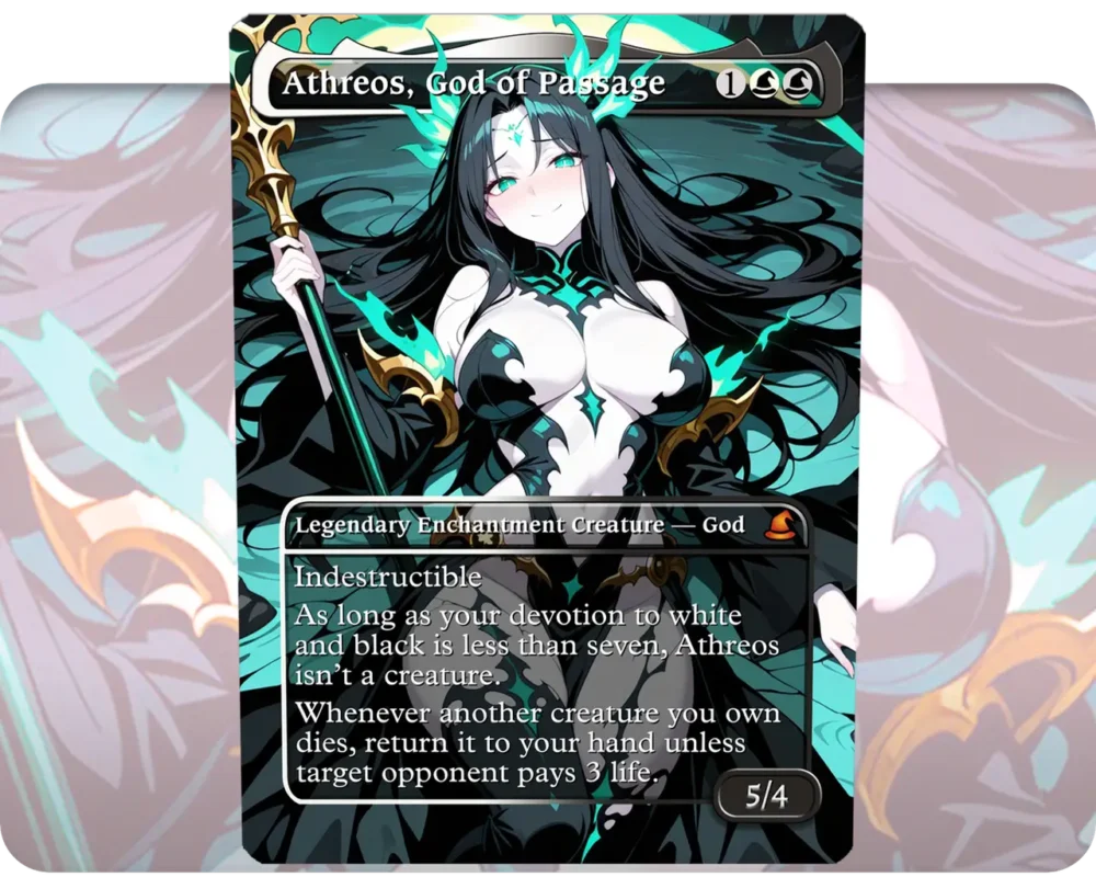 Athreos, God of Passage custom MTG proxy single card artwork