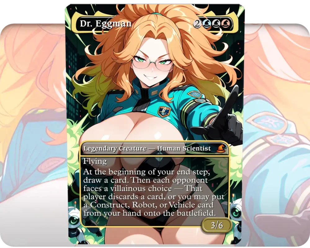 Dr. Eggman custom MTG proxy single card artwork