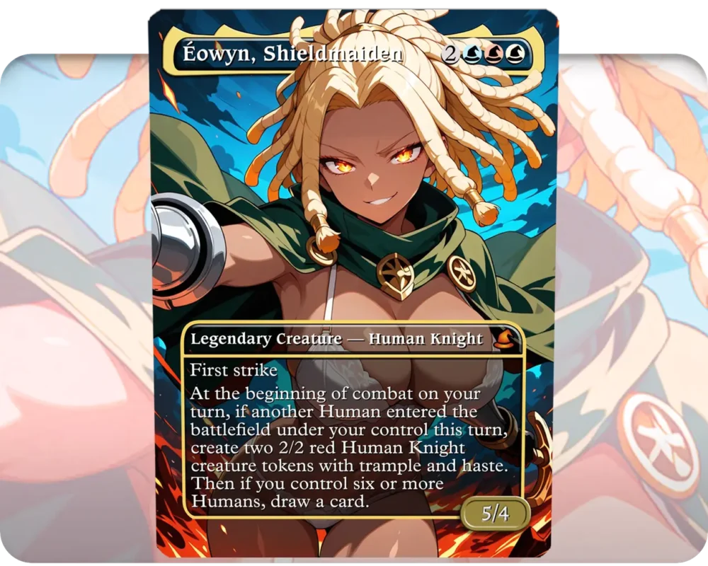 Éowyn, Shieldmaiden custom MTG proxy single card artwork