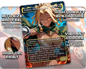 Éowyn, Shieldmaiden proxy card size and print guide