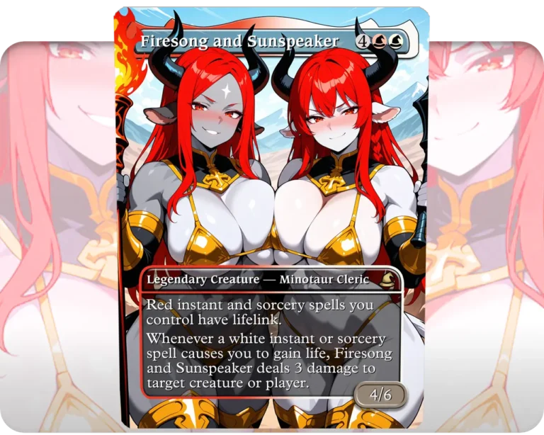 Firesong and Sunspeaker custom MTG proxy single card artwork