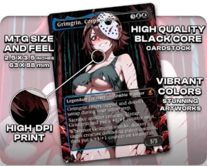 Female Jason - Grimgrin, Corpse-Born proxy card size and print guide