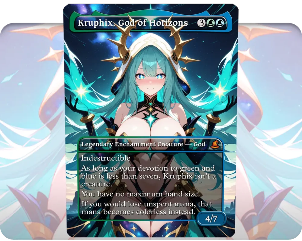 Kruphix, God of Horizons custom MTG proxy single card artwork