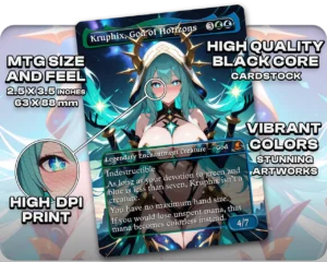 Kruphix, God of Horizons proxy card size and print guide
