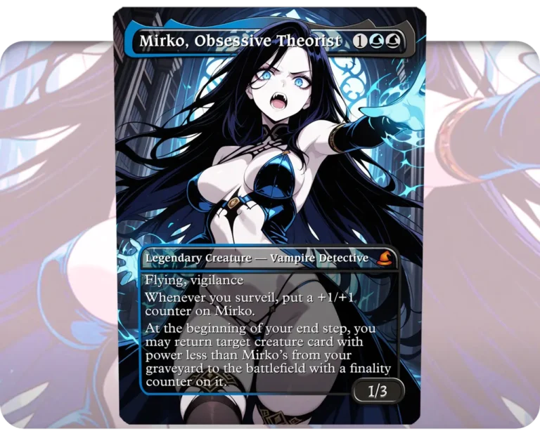 Mirko, Obsessive Theorist custom MTG proxy single card artwork