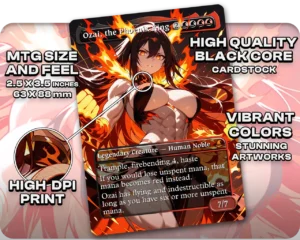 Ozai, the Phoenix King proxy card size and print guide