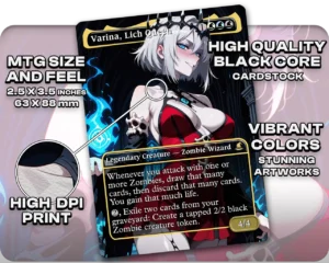 Varina, Lich Queen proxy card size and print guide