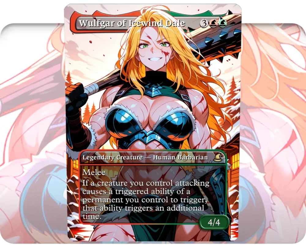 Wulfgar of Icewind Dale custom MTG proxy single card artwork