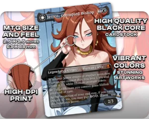 Android 21 (DBZ) - Jerren, Corrupted Bishop proxy card size and print guide