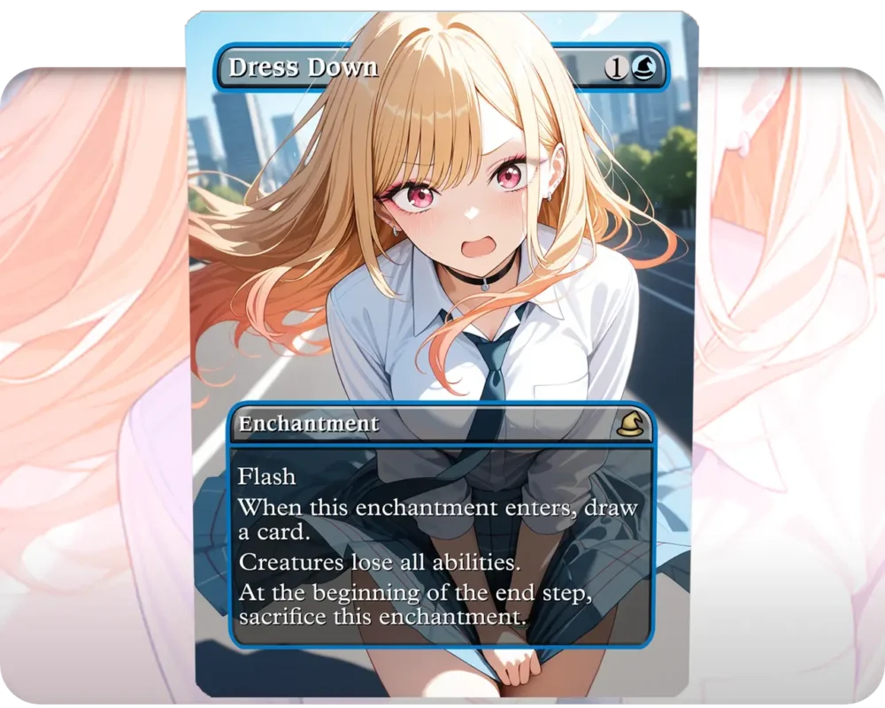 Marin Kitagawa (Adult Version) - Dress Down custom MTG proxy single card artwork