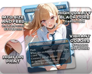 Marin Kitagawa (Adult Version) - Dress Down proxy card size and print guide