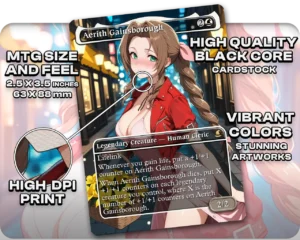 Aerith Gainsborough proxy card size and print guide