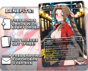 Aerith Gainsborough proxy card promotional artwork
