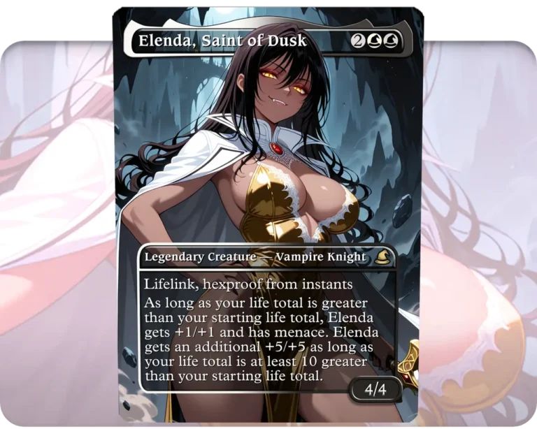 Elenda, Saint of Dusk custom MTG proxy single card artwork