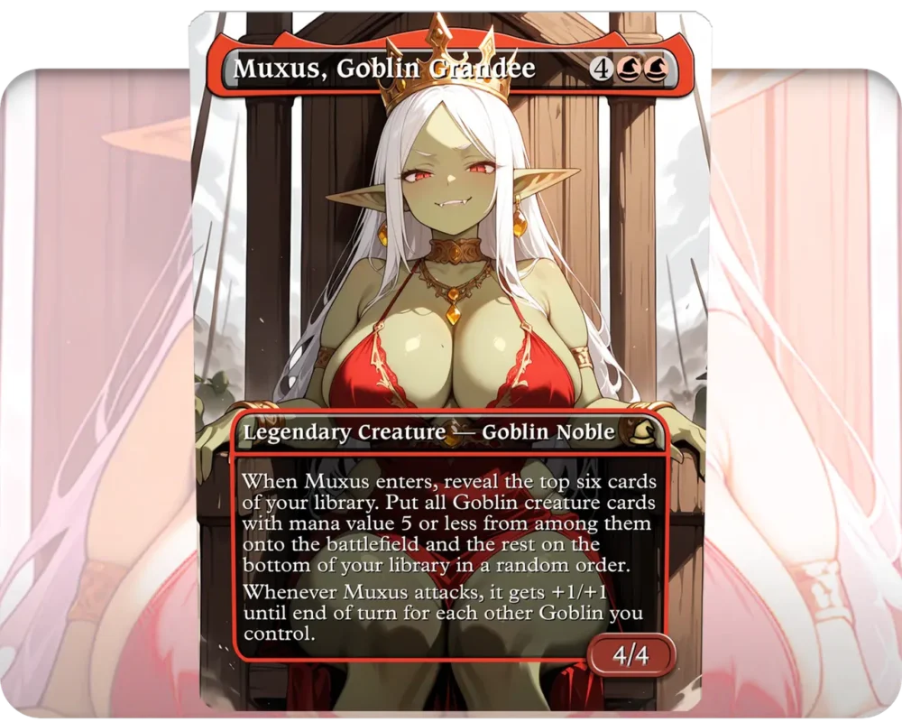 Muxus, Goblin Grandee custom MTG proxy single card artwork
