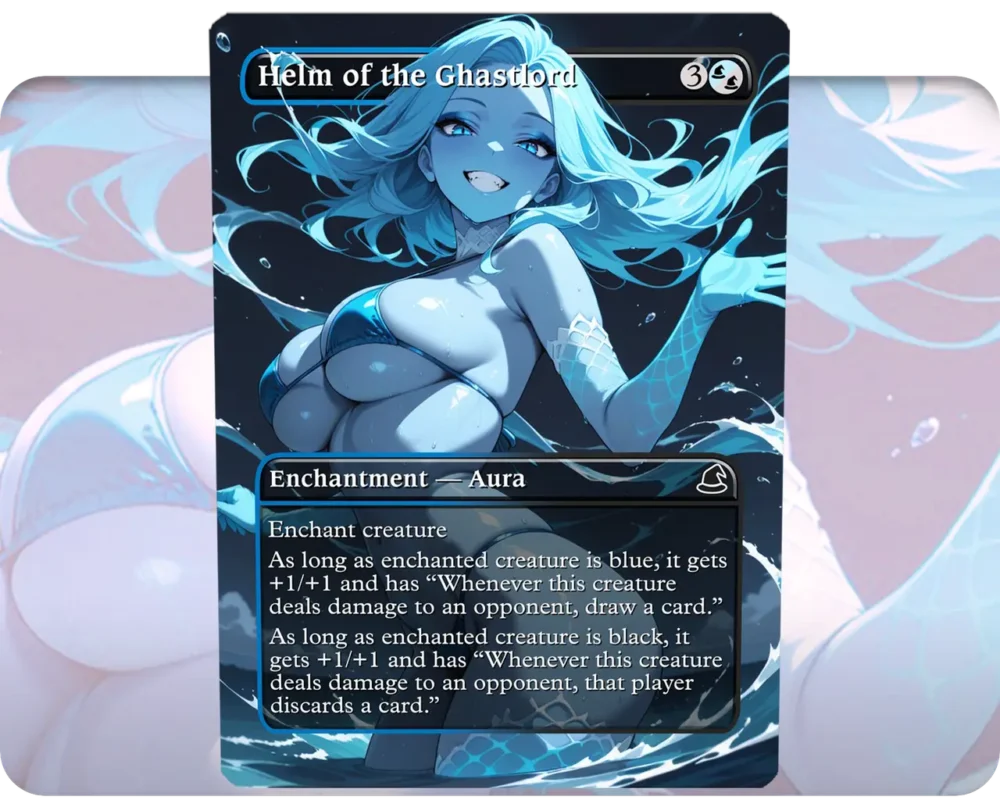 Helm of the Ghastlord custom MTG proxy single card artwork