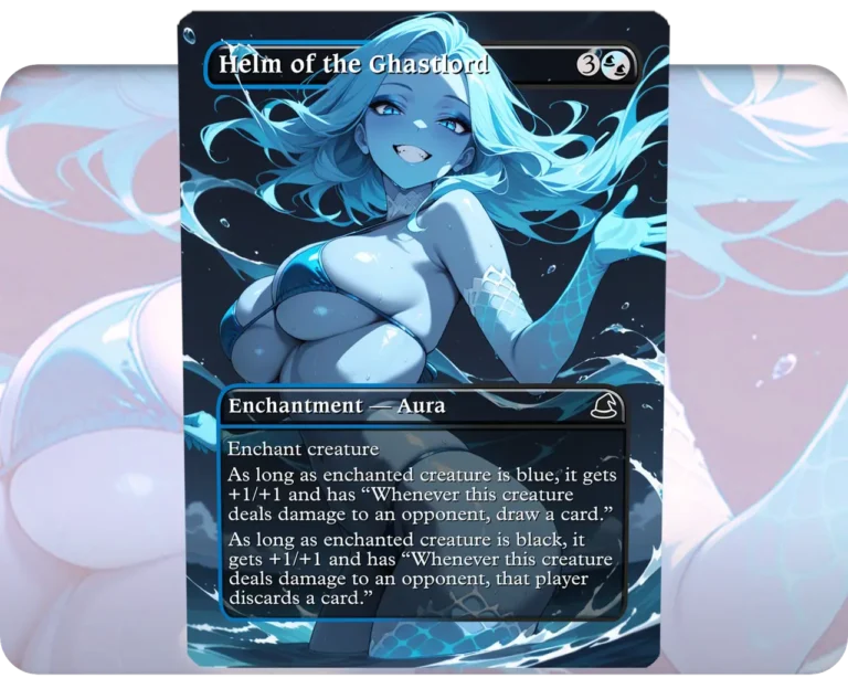 Helm of the Ghastlord custom MTG proxy single card artwork