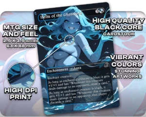 Helm of the Ghastlord proxy card size and print guide