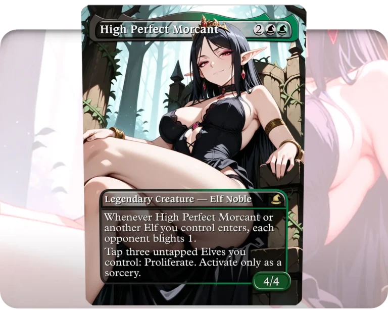 High Perfect Morcant (Goth Version) custom MTG proxy single card artwork