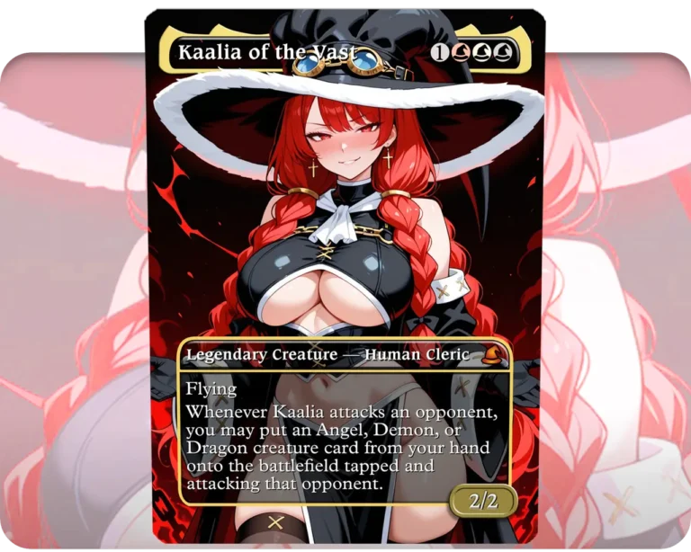 Irene Belserion (Fairy Tail) - Kaalia of the Vast custom MTG proxy single card artwork