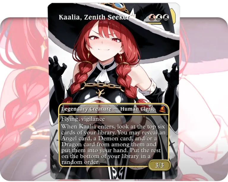 Irene Belserion (Fairy Tail) - Kaalia, Zenith Seeker custom MTG proxy single card artwork