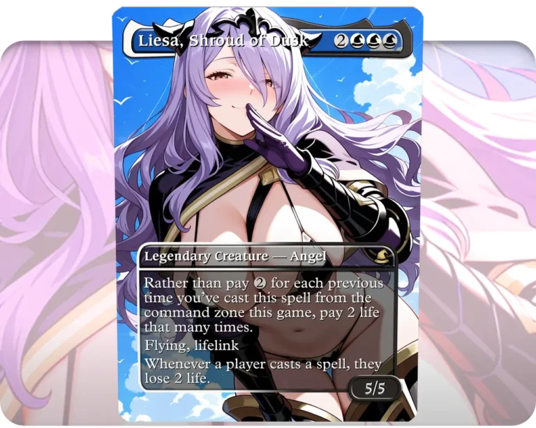 Camilla (Fire Emblem) - Liesa, Shroud of Dusk custom MTG proxy single card artwork