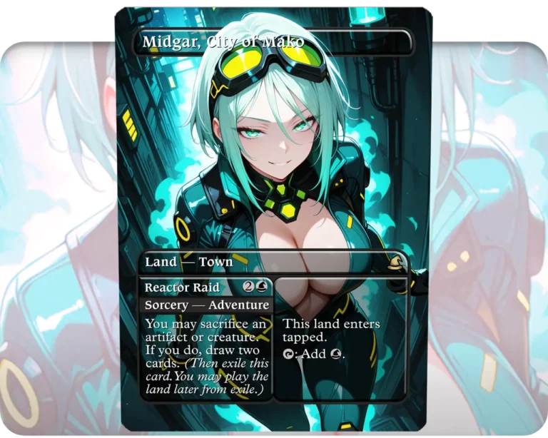 Midgar, City of Mako custom MTG proxy single card artwork