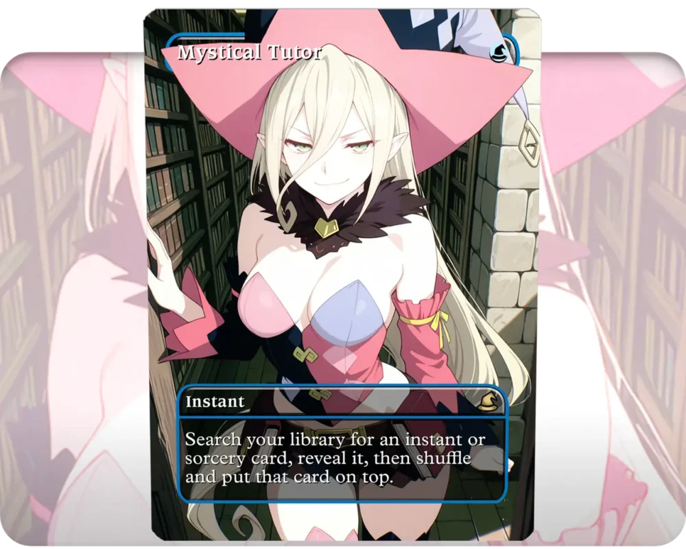 Magilou (Tales of Berseria) - Mystical Tutor custom MTG proxy single card artwork