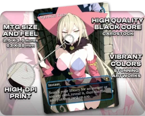 Magilou (Tales of Berseria) - Mystical Tutor proxy card size and print guide