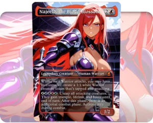 Najeela, the Blade-Blossom custom MTG proxy single card artwork