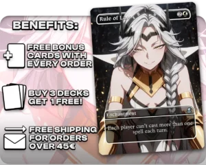 Queen (To be Hero X) - Rule of Law proxy card promotional artwork