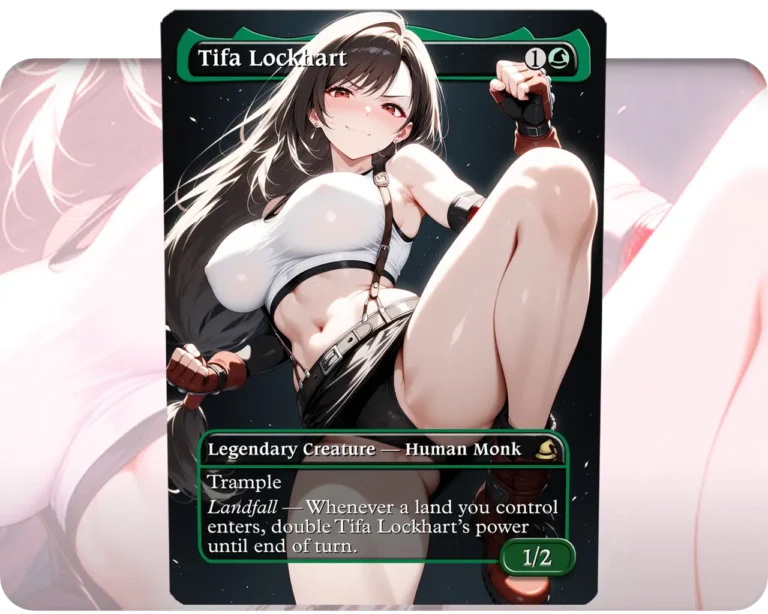 Tifa Lockhart custom MTG proxy single card artwork