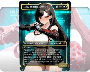 Tifa, Martial Artist custom MTG proxy single card artwork