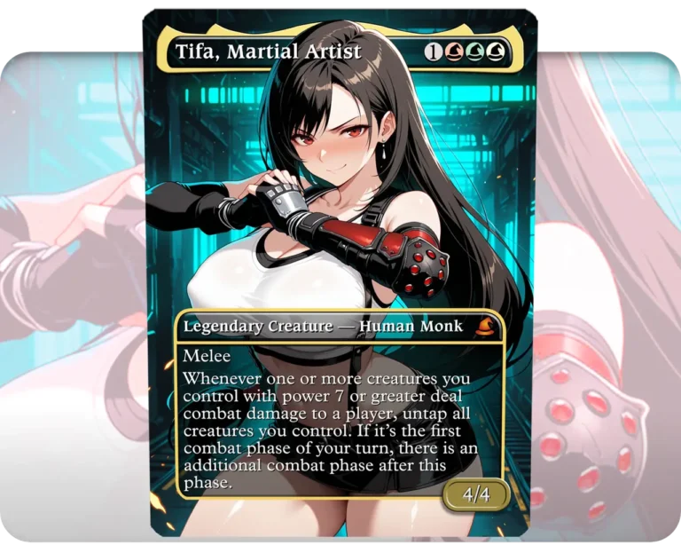 Tifa, Martial Artist custom MTG proxy single card artwork