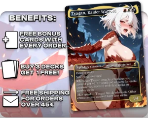 Tsagan, Raider Warlord proxy card promotional artwork