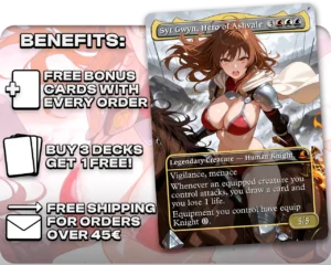 Syr Gwyn, Hero of Ashvale proxy card promotional artwork