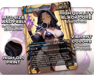 Vren, the Relentless proxy card size and print guide
