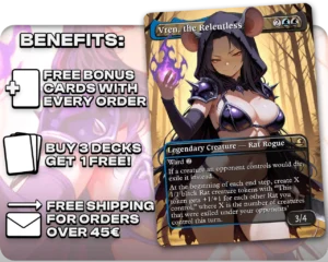 Vren, the Relentless proxy card promotional artwork
