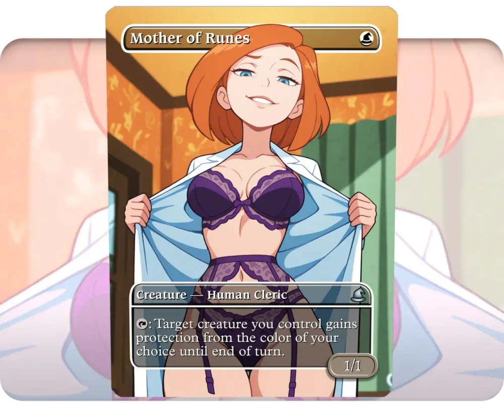 Ann Possible (Kim Possible) - Mother of Runes custom MTG proxy single card artwork