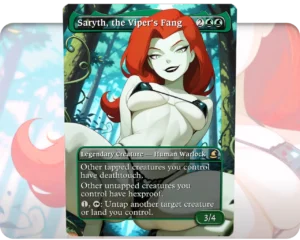 Poison Ivy (DC) - Saryth, the Viper's Fang custom MTG proxy single card artwork
