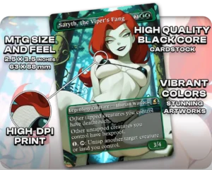 Poison Ivy (DC) - Saryth, the Viper's Fang proxy card size and print guide