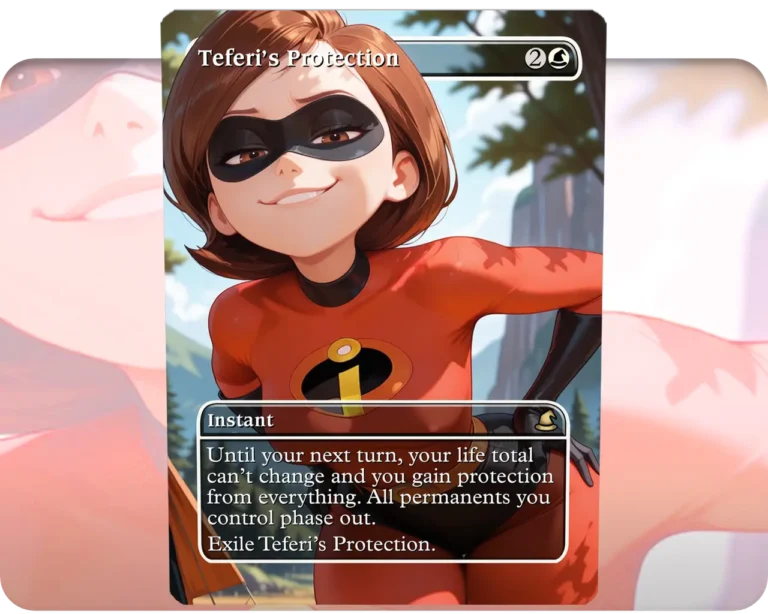 Elastigirl (Incredibles) - Teferi's Protection custom MTG proxy single card artwork